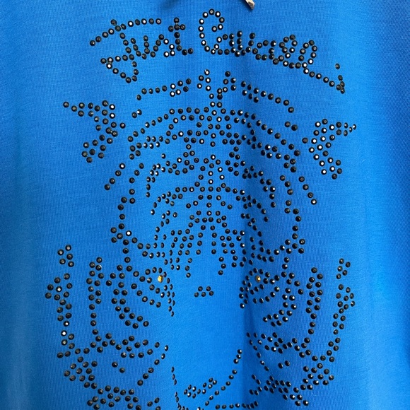 Just cavalli top rhinestone tiger face size small - Picture 2 of 6